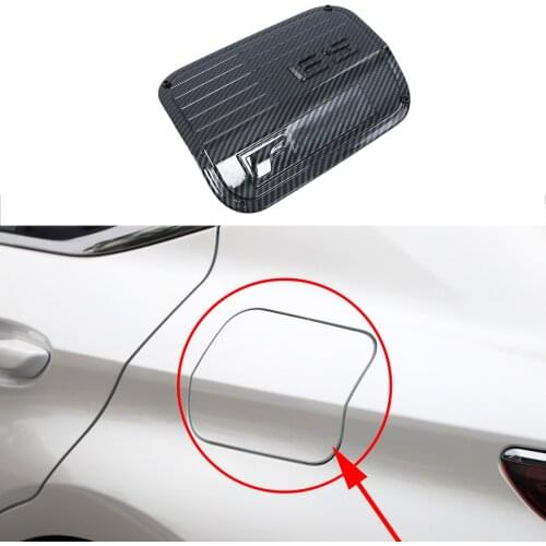 Carbon Fiber Oil Fuel Cap Gas Tank Cover Garnish Trim Fit For Lexus ES350 ES300h 2019 2020 2021 Exterior Accessories