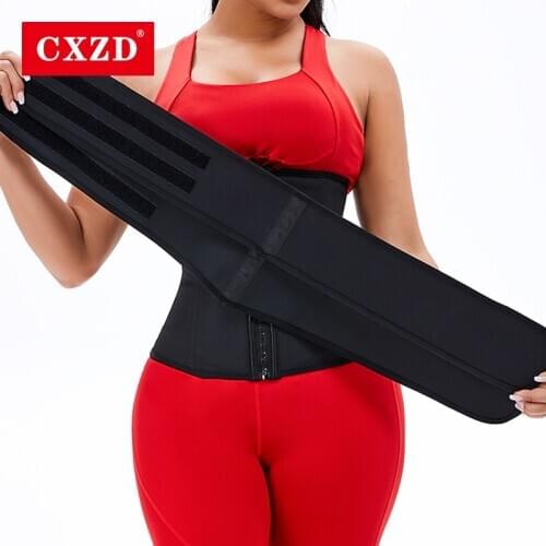 CXZD Women Detachable Waist Trainer Sweat Shapewear Body Slimming Sheath Belly Reducing Shaper Workout Trimmer Belt Corset