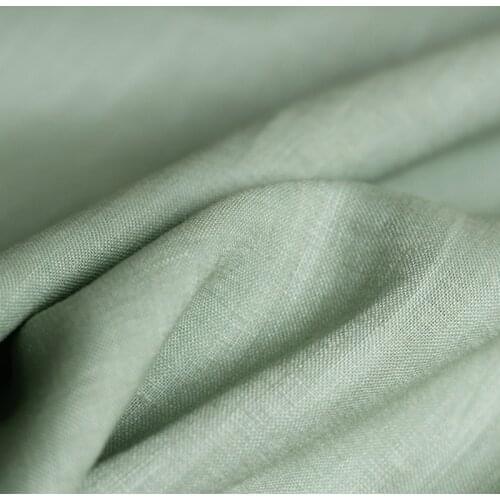 Red Raspberry Japanese Light Green Linen Flax Fabrics Garment Materials Women Shirt Dress DIY Sewing Cloth Tailor Freeshipping