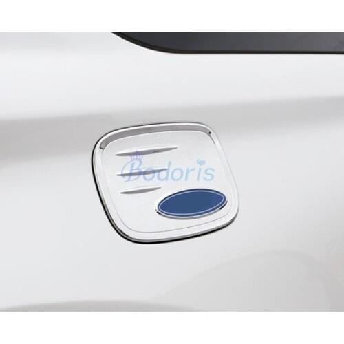 Fuel Tank Cover Gax Box Cap Garnish Moulding Sticker Car Styling Chrome For Ford Explorer 2020 2021 Accessories