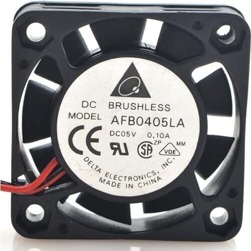 New original AFB0405LA 5V 0.1A 4010 4CM DC double ball chassis cooling fan