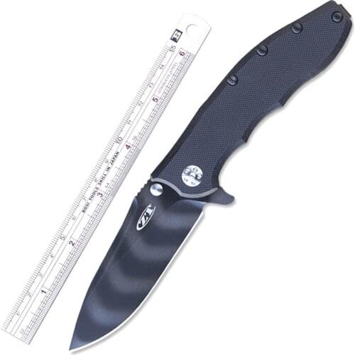 New High Hardness Outdoor Survival Folding Knife G10 Steel Handle Pocket Knife EDC Camping Knife Wilderness Survival Tool Knifes