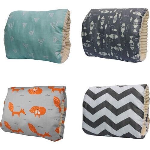 Newborn Breastfeeding Pillows Nursing Arm Pillow for Baby Care Infant Support Gray Stripes Little Fox Grey Fish Blue Triangle