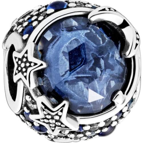 925 Silver Charm Pendant Bead FOR European Charms Bracelet Chain Bangle Necklace Jewelry Making I Love You To The Moon and Sun