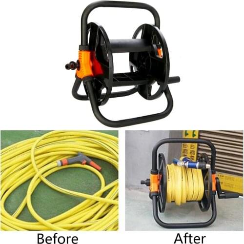 Portable Garden Hoses Reel Garden Pipe Storage Cart Pipe Exclude Winding Tool Rack Portable PP Plastic+Metal+Copper