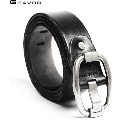 Men Genuine Leather Belt Pin Buckle Belts Luxury Brand Designer High Quality Waist Strap Male for Jeans