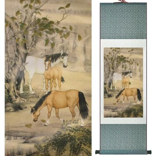 Top quality Horse art painting traditional Chinese Art Painting Home Office Decoration Chinese painting horse picture18100905