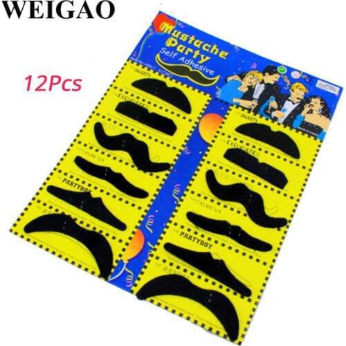 WEIGAO Halloween Party Creative Funny Costume Pirate Party Mustache Cosplay Fake Moustache Fake Beard For Kids Adult Decor
