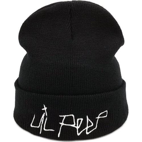 Winter Lil Peep Beanie Embroidery xxxtentacion Love lil.peep men women Knit Cap Knitted Hat Skullies Warm Unisex Ski Hip Hop Hat