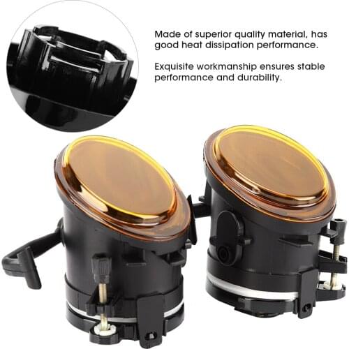 1Pair Yellow Front Fog Light Cover Lampshade 63177894017 63177894018 Fits for E46 M3 2001-2006