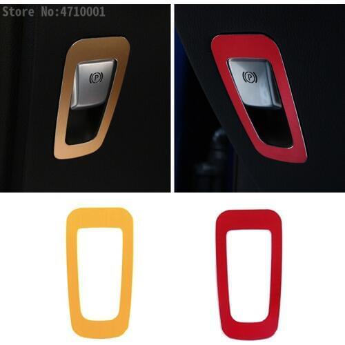 Aluminum Alloy Electronic Parking Brake Handbrake Decorative Frame 1pc For Mercedes Benz C E Class GLC W205 Car Accessories