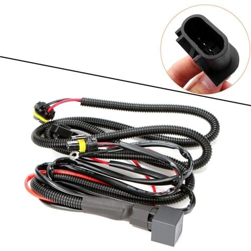 1 Pcs Xenon HID Wire Harenss Wire Light Controller Adapter Plugs Lamp HID Relay Harness Wiring For 9005 9006 H1 H13 H7 H8 H9 H11