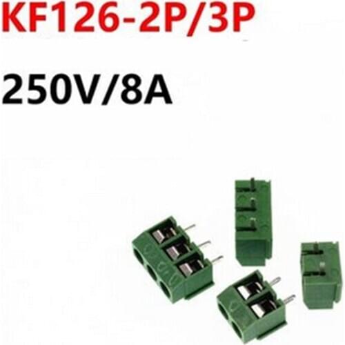 10pcs 5.08MM pitch KF126-3P KF126-2P 250V 8A splice connecting terminal