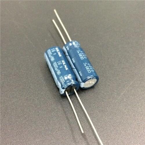 100pcs 1000uF 16V ELNA RE3 Series 8x20mm 16V1000uF Audio Capacitor