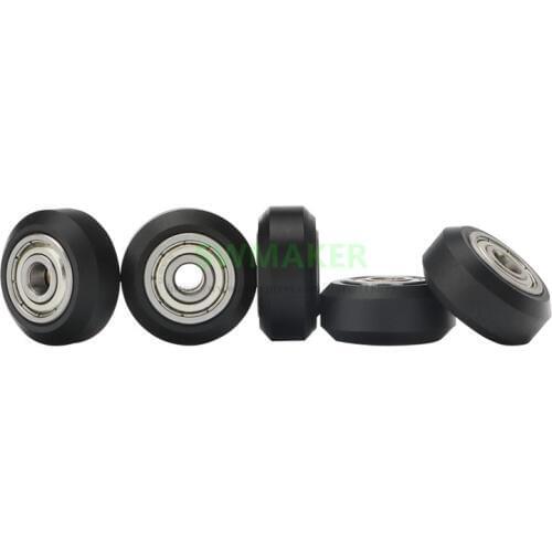5pcs Track D pulley, dual bearing POW material for Anycubic I3 Mega / Mega S Chiron 3D printer parts