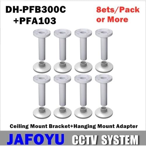8Sets/PACK or More Including DH PFB300C Ceiling Mount Bracket DH-PFB300C + Hanging Mount Adapter PFA103 CCTV Accessory