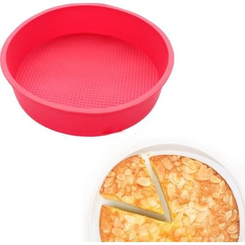 9INCH Round SILICONE CAKE BAKING MOLD Bake Brownie Cake Pizza Mould