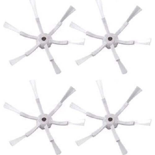 White 6 Arms Side Brush for Xiaomi 1S MI Robot Vacuum 2 Roborock S50 S51 S5 Vacuum Cleaner Parts Accessories