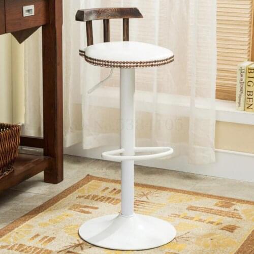 European Style Bar Chair Lift Chair Modern Simple Household Revolving Bar Chair High Stool Cash Register Chair Back Stool
