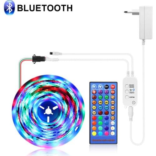 Bluetooth LED Strip Light WS2811SMD DIY RGB Flexible LED Lamp Tape Ribbon 5M 10M for Party Decorative lights Strip