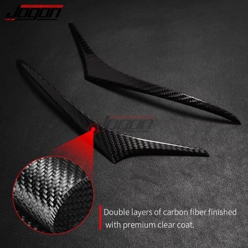 Real Carbon Fiber Car Rearview Mirror Cover Case Caps Strips Trim For Lexus IS IS300h 350 300 500 F sport 2020 2021 2022
