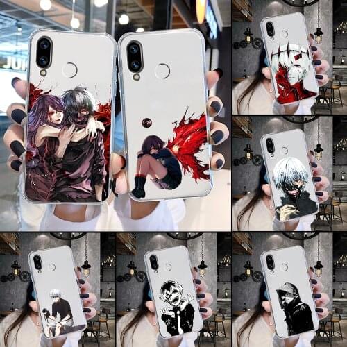 Tokyo Ghoul anime Phone Case Transparent For Huawei Honor 6 7 8 9 10 10i 20 A C X Lite Pro Play transparent art Etui tpu