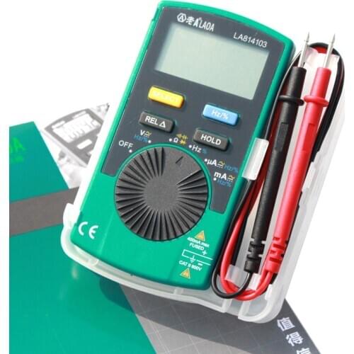 LAOA Mini Digital Multimeter Automatic Range Multitool Electronic Electrician Dedicated Pocket Digital Multimetro