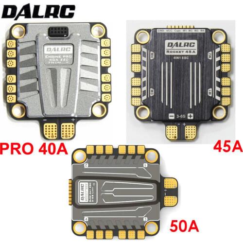 DALRC 4 in 1 ESC 40A 45A 50A Brushless 3-6S Blheli_32 LIHV DSHOT200 Ready for FPV Racg Compatiable w/ F05 F722 FC 16%OFF