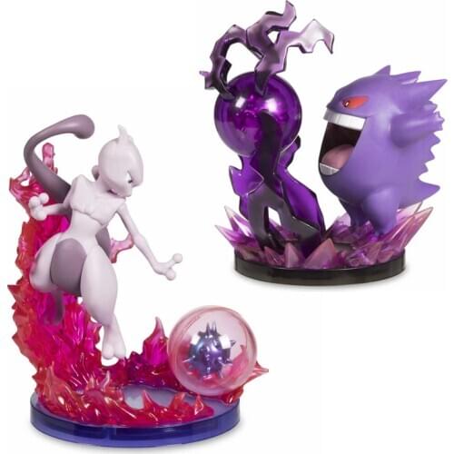 TAKARA TOMY Pokemon Figure Model Set toys Decoration Toy Gengar Mewtwo Anime Action Model Kid Toy Gift Anime Action Character