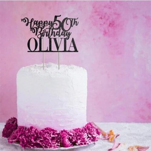 Personalisierte Name und Alter Geburtstag Kuchen Topper. 20th, 30th, 40th, 50th, 60th, 70th,80th,90th, geburtstag nach name kuch