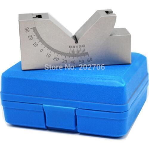 AP25 Tools maker Precision Gauge Micro Adjustable Angle V Block Milling Setup 0 to 60 Degree angle plate Angle block angle gauge