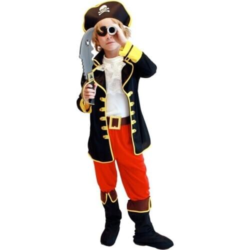 Fantasia cosplay Pirate Captain Halloween Christmas party costume suits stage performance suits carnival costume