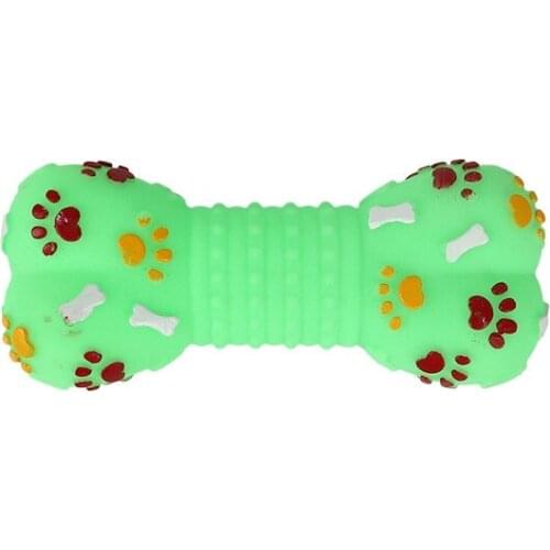 Legendog Plastic Bone Dog Toys Pet Cat Toy For Dogs Dumbbell Interactive Squeeze Squeaky Pet Chew Toy Pet Sound Dogs Toys