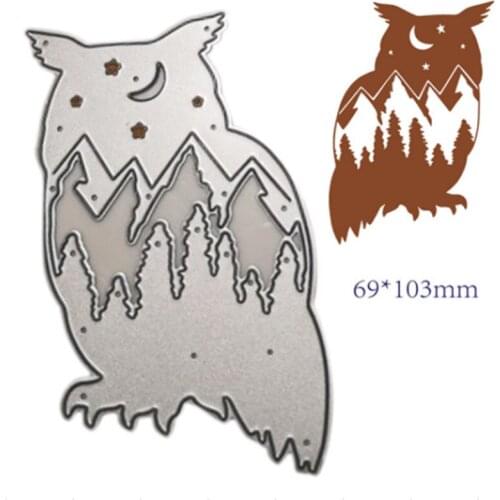 Owl Metal Cutting Dies for Scrapbooking Handmade Tools Mold Cut Stencil New 2021 DIY Card Make Mould Model Craft Decoration