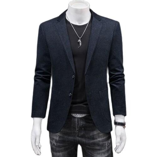 New Arrival Brand Casual Blazer Man Fashion Slim Jacket Suit Masculine Blazer Coat Two buttons Suit Men Formal Suit Jacket S-4XL