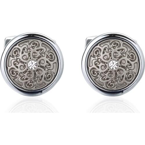 Luxury Mens Cufflinks Cuff Links For Wedding Copper Mens Shirt Cufflinks Mens Suit Brand pattern Cufflinks For Mens