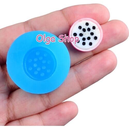 SYL024 17.2mm Dragon Fruit Slice Silicone Mold Fondant Cake Decoration Candy Resin Clay Earrings Necklace Craft Soap Candle