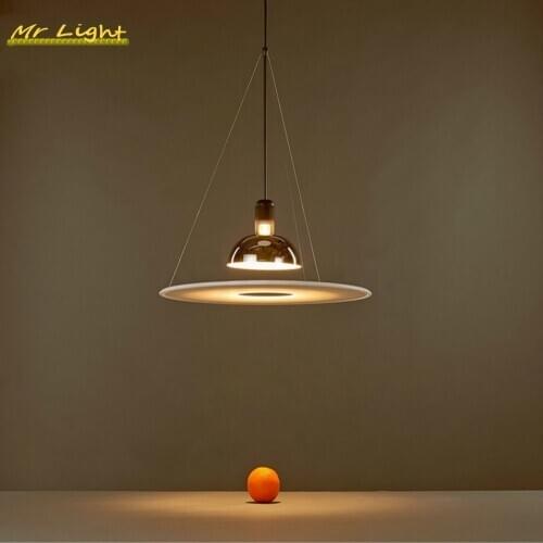 Nordic Designer LED Pendant Lights Lighting Modern Creative Restaurant Living Room Decor Hanging Lamp Flying Saucer Pendant Lamp