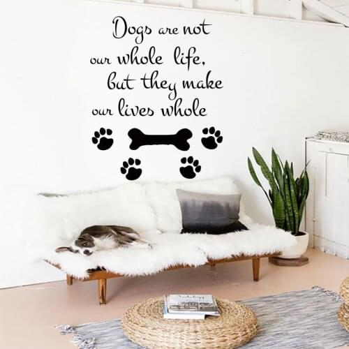 Dog Wall Stickers Grooming Salon Decoration Pets Dog Wall Decal Removable Vinyl Pets Dog Quote Wall Sticker Pets Shop Art AY950