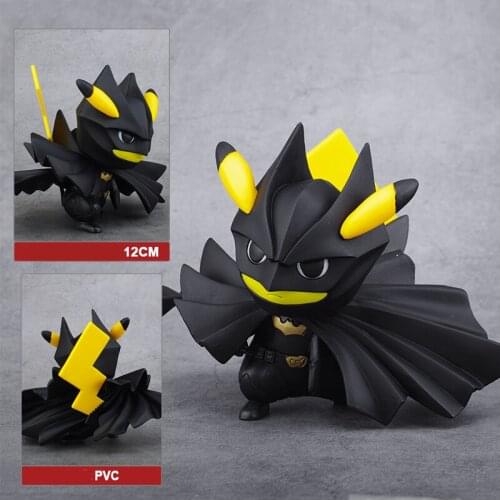TAKARA TOMY Pokemon pikachu Cosplay Batman Thanos snap finger Model figure revenge alliance Car decoration kids birthday toys