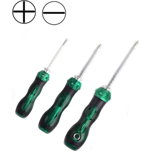 Dual-Use Retractable Phillips & Slotted 2 Sockets in 1 Screwdriver Tools Kit Size Option 4" / 5"/ 6" Magnetic Hand Tool