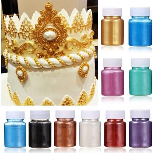 Gold Powder Mousse Cake Fondant Macaron Chocolate Deco Flash Glitter Baking Color Dust Powder Silver Pearl Powder Biscuit Pastry