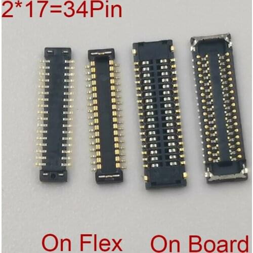 2Pcs LCD Display Screen Flex FPC Connector For Huawei Nova 4 4E Nova4 Nova4E P30 Lite MATE RS Honor 8X Plug Port On Board 40pin