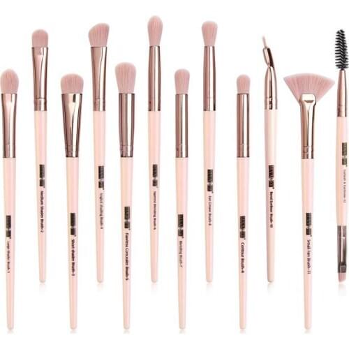2020 New Brand 12 pcs/lot Makeup Brushes Tool Set Makeup Brushes Eye Shadow Blending Eyeliner Eyelash Eyebrow Brushes For Makeup