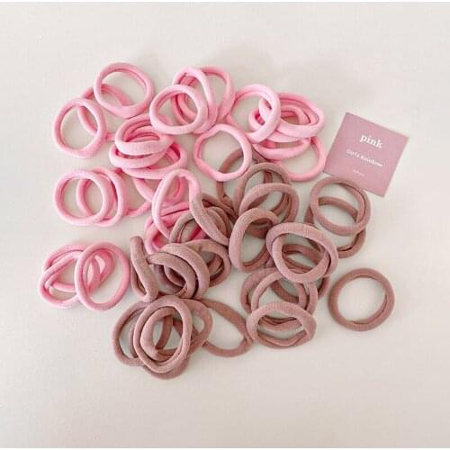 50 Pcs Cotton Hair Bands for Women Hair Accessories Girls Elastic Hair Band Ponytail Holder Cute Hair Ties 2021