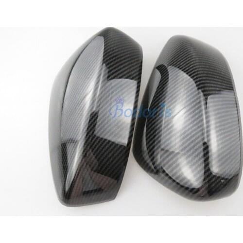 Accessories For Mazda Atenza 2018 Carbon Fiber Color Rearview Mirror Cover Side Wing Cap Shell Case Garnish Moulding Trims