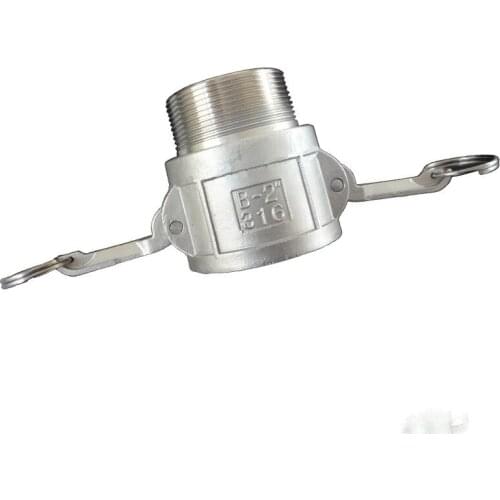 Free shipping BSPT 1/2"-2" Type B Female Camlock Cam Groove Fitting with Male Pipe Threads SUS304 250Psi
