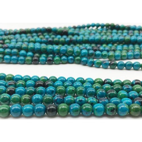 Natural Stone Beads Lapis Lazuli Malachite Stone Round beads For Jewelry Making 4 mm 6 mm 8 mm 10mm Strand Diy Bracelet Necklace