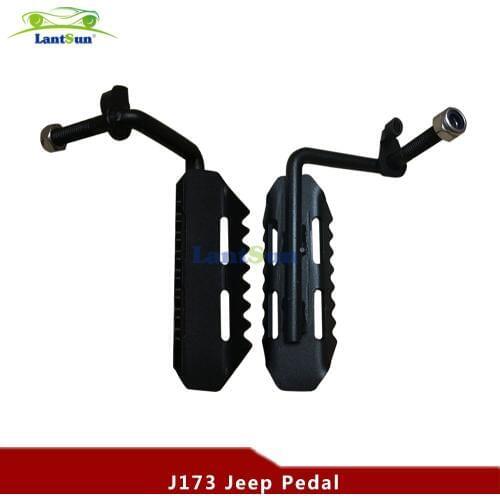 Pair black Foot Pegs for Jeep Wrangler 2007-2015 auto products Lantsun