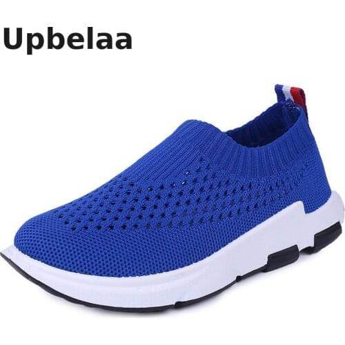 Kids Sneakers Boys Light-weight Casual Shoes Children Shoes Girls Sport Shoes Breathable Knit Socks Sneaker Outdoors Soft Summer